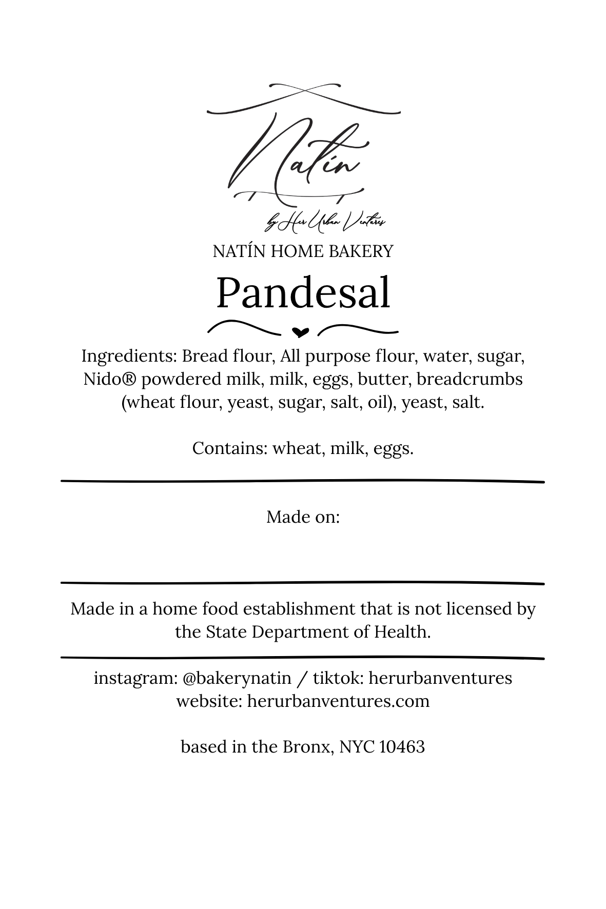 Classic Pandesal (6pcs)