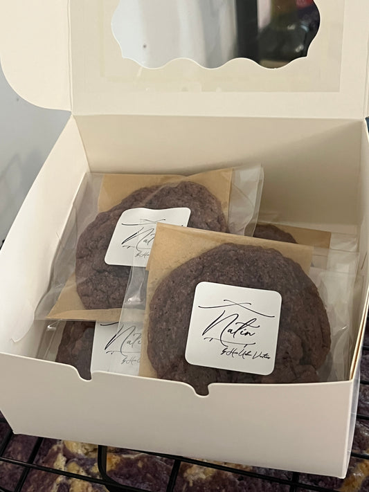 Ube Pudding Cookies